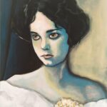 Frau mit Bernsteinaugen - Sonja Reiche 40 x 50 cm