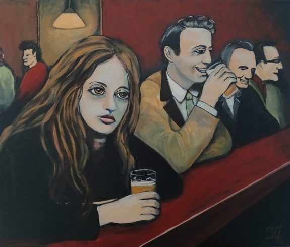 Cinderella missed the Carriage - Barflies am Tresen - BO Sonja Reiche 2026 - 60x50